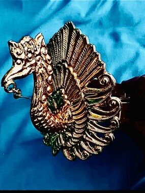 🆕🎁Vintage Bali Garuda Armband Pair – Gold Tone Mythical Bird, Artisan 1980s